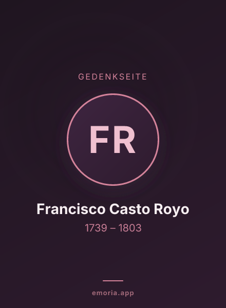 Gedenkportrait von Francisco Casto Royo