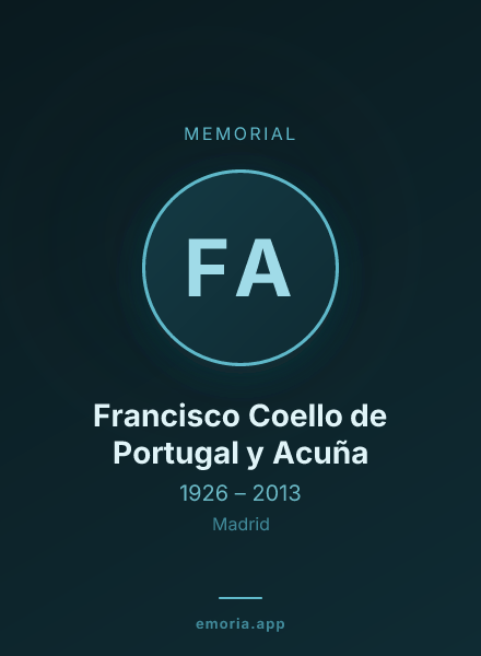 Memorial portrait of Francisco Coello de Portugal y Acuña