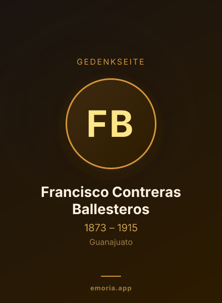 Gedenkportrait von Francisco Contreras Ballesteros