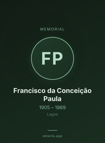 Memorial portrait of Francisco da Conceição Paula