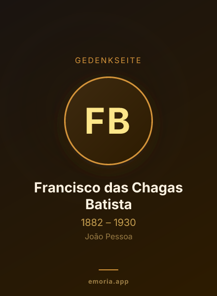Gedenkportrait von Francisco das Chagas Batista