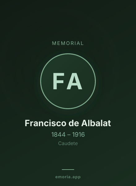 Memorial portrait of Francisco de Albalat