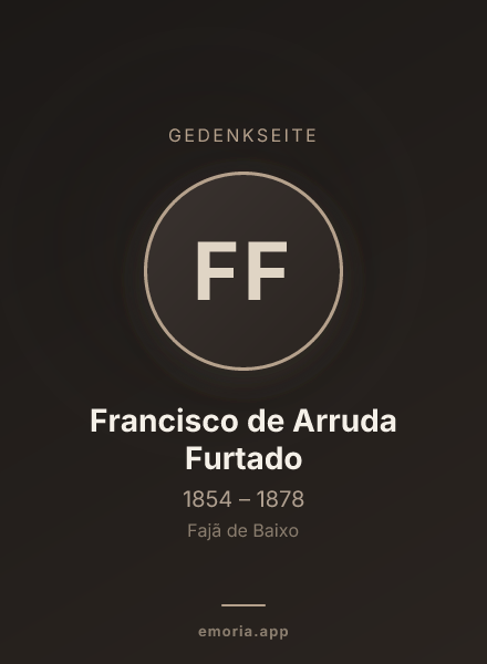 Gedenkportrait von Francisco de Arruda Furtado