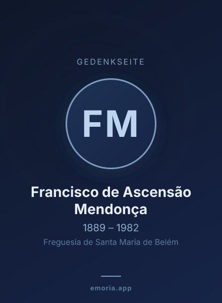 Gedenkportrait von Francisco de Ascensão Mendonça