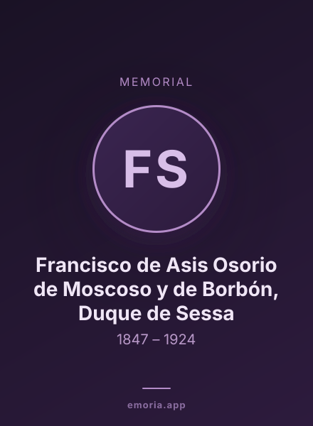 Memorial portrait of Francisco de Asis Osorio de Moscoso y de Borbón, Duque de Sessa