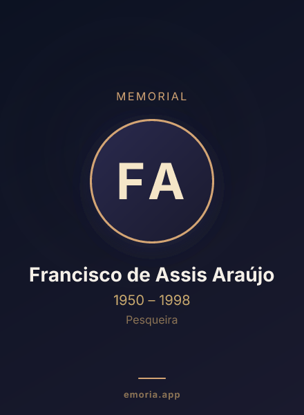 Memorial portrait of Francisco de Assis Araújo