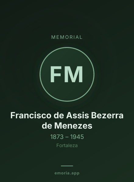 Memorial portrait of Francisco de Assis Bezerra de Menezes