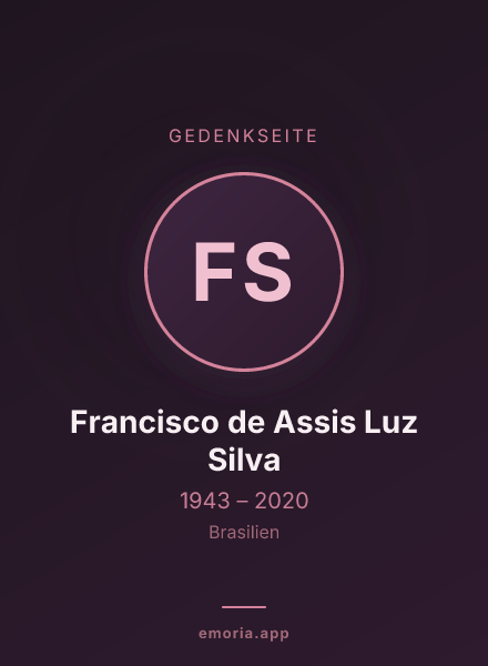 Gedenkportrait von Francisco de Assis Luz Silva