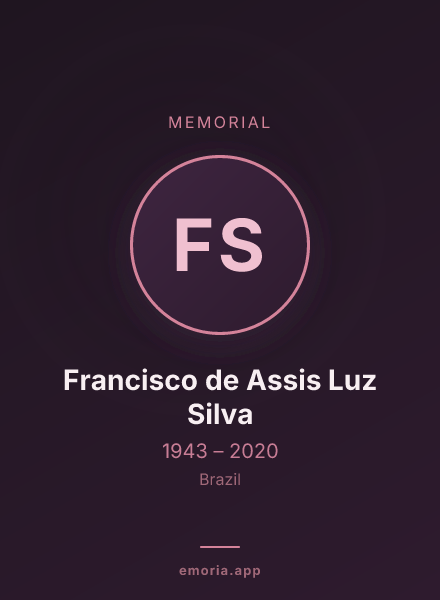 Memorial portrait of Francisco de Assis Luz Silva
