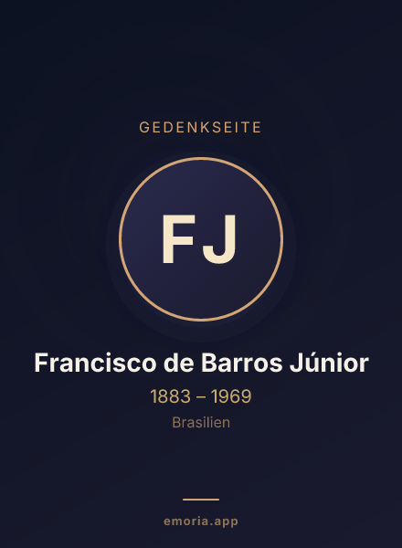 Gedenkportrait von Francisco de Barros Júnior