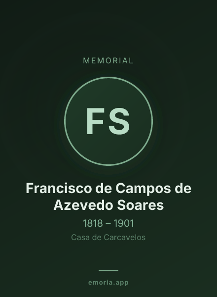 Memorial portrait of Francisco de Campos de Azevedo Soares