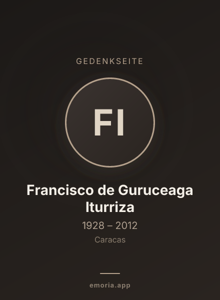 Gedenkportrait von Francisco de Guruceaga Iturriza