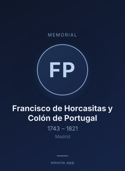 Memorial portrait of Francisco de Horcasitas y Colón de Portugal