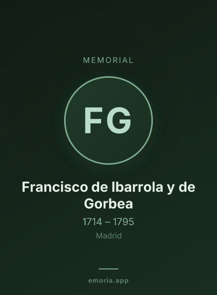 Memorial portrait of Francisco de Ibarrola y de Gorbea