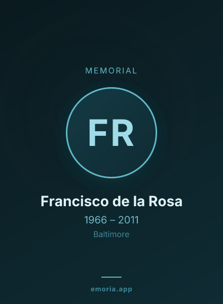 Memorial portrait of Francisco de la Rosa