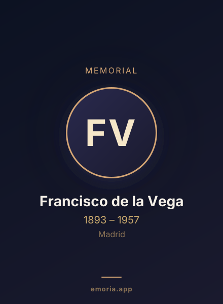 Memorial portrait of Francisco de la Vega