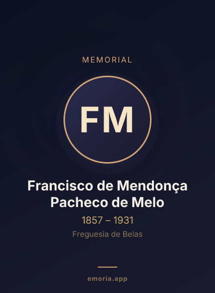 Memorial portrait of Francisco de Mendonça Pacheco de Melo