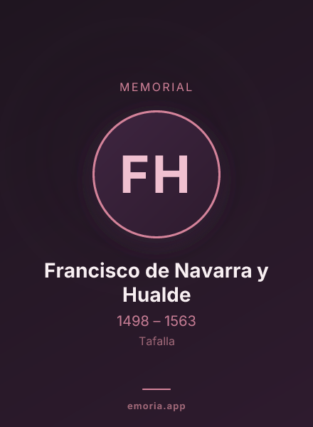Memorial portrait of Francisco de Navarra y Hualde