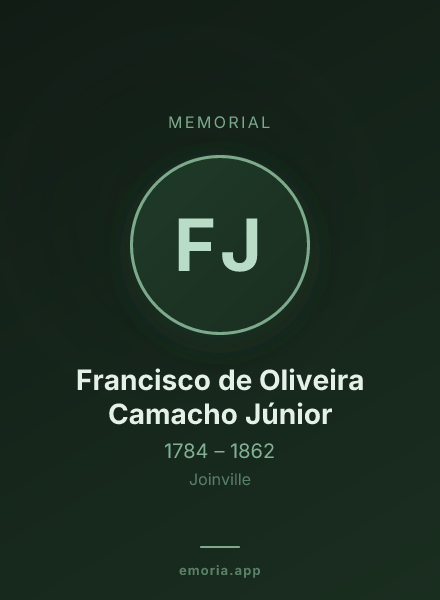 Memorial portrait of Francisco de Oliveira Camacho Júnior