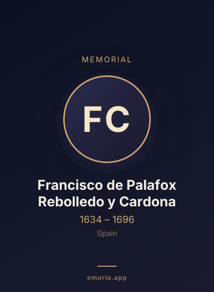 Memorial portrait of Francisco de Palafox Rebolledo y Cardona