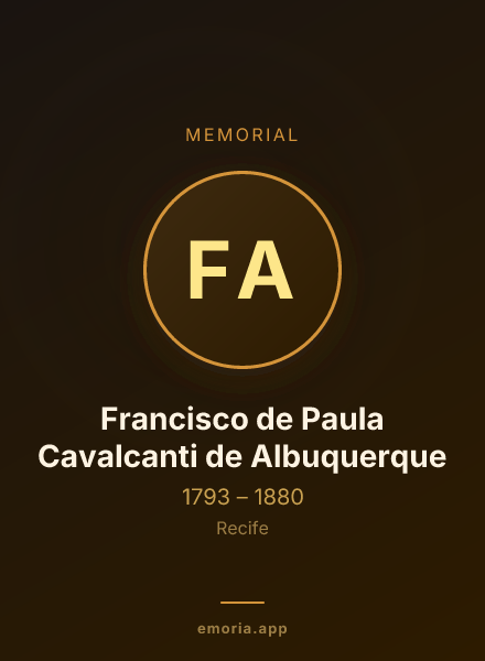 Memorial portrait of Francisco de Paula Cavalcanti de Albuquerque