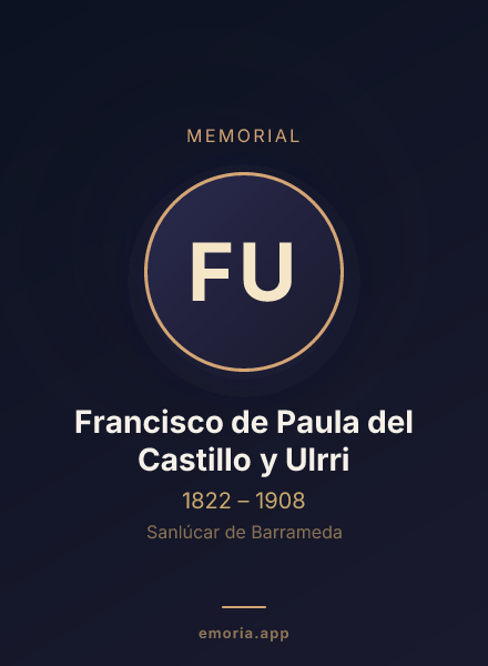 Memorial portrait of Francisco de Paula del Castillo y Ulrri