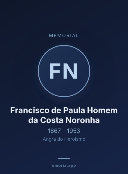 Memorial portrait of Francisco de Paula Homem da Costa Noronha