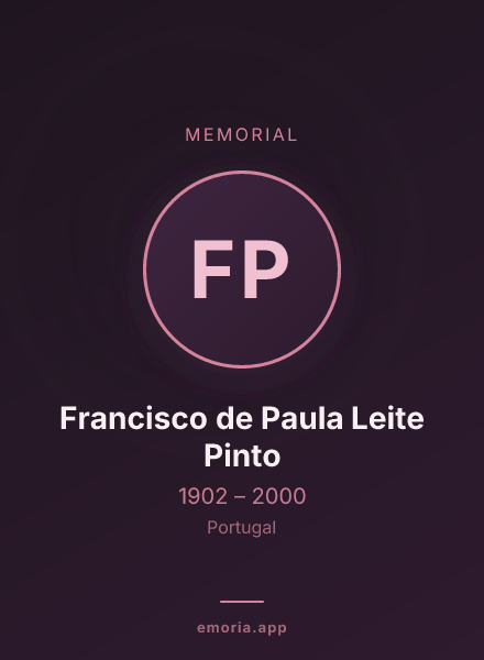 Memorial portrait of Francisco de Paula Leite Pinto
