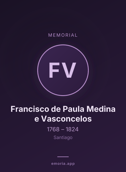 Memorial portrait of Francisco de Paula Medina e Vasconcelos
