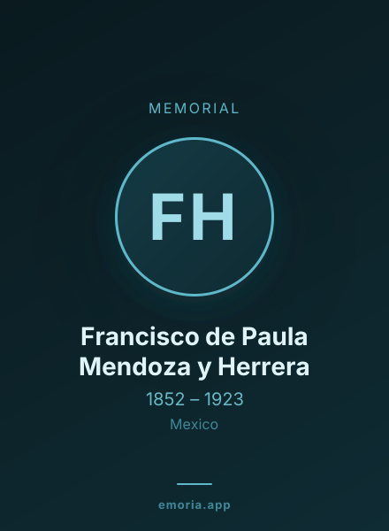 Memorial portrait of Francisco de Paula Mendoza y Herrera