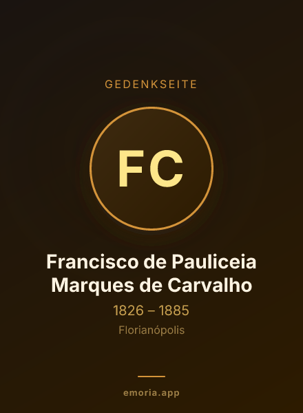 Gedenkportrait von Francisco de Pauliceia Marques de Carvalho