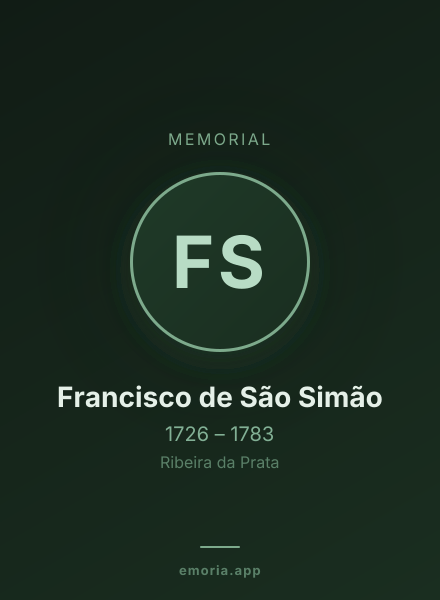 Memorial portrait of Francisco de São Simão
