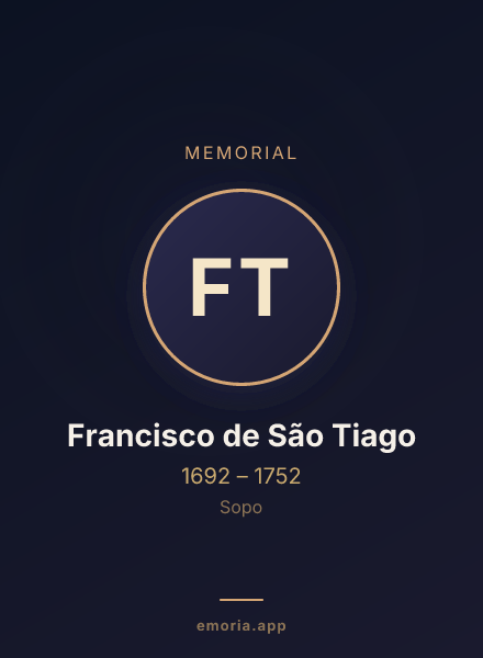Memorial portrait of Francisco de São Tiago