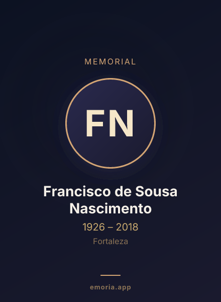 Memorial portrait of Francisco de Sousa Nascimento