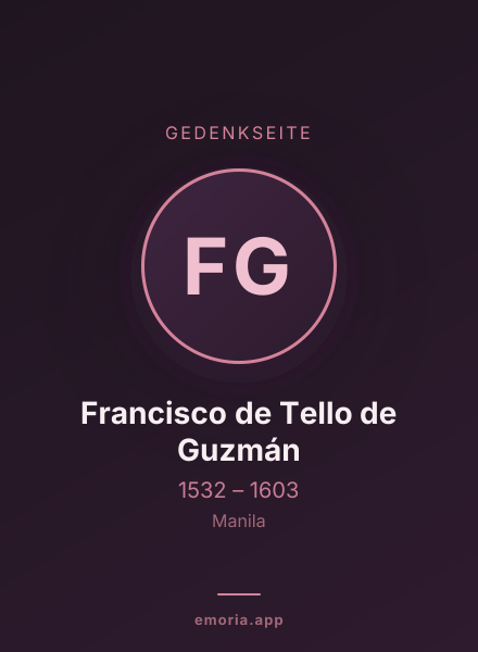 Gedenkportrait von Francisco de Tello de Guzmán