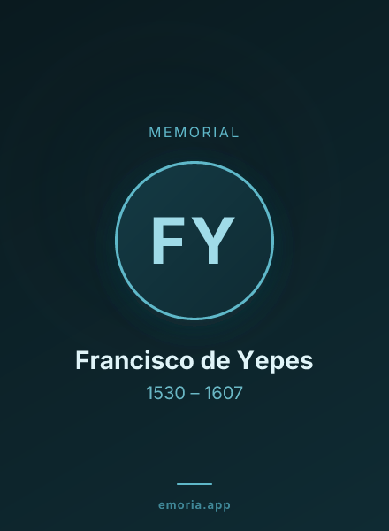 Memorial portrait of Francisco de Yepes