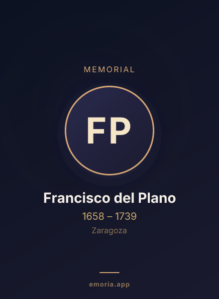 Memorial portrait of Francisco del Plano