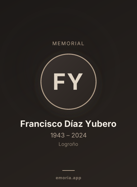 Memorial portrait of Francisco Díaz Yubero
