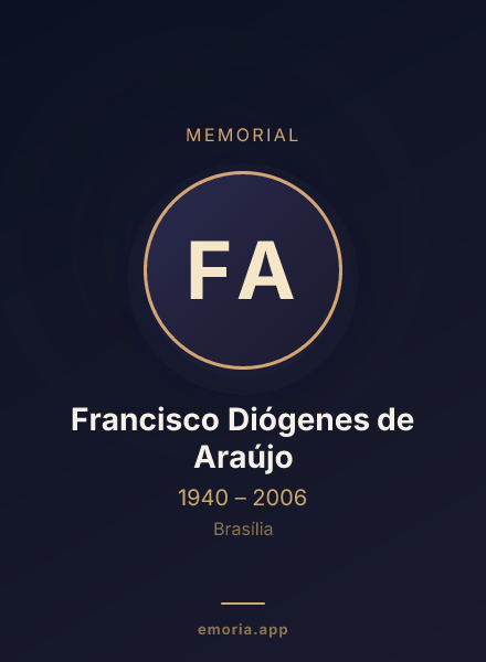 Memorial portrait of Francisco Diógenes de Araújo