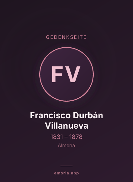 Gedenkportrait von Francisco Durbán Villanueva