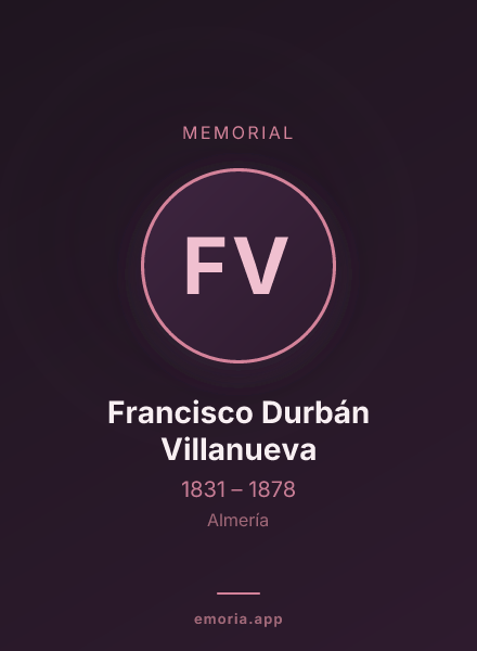 Memorial portrait of Francisco Durbán Villanueva