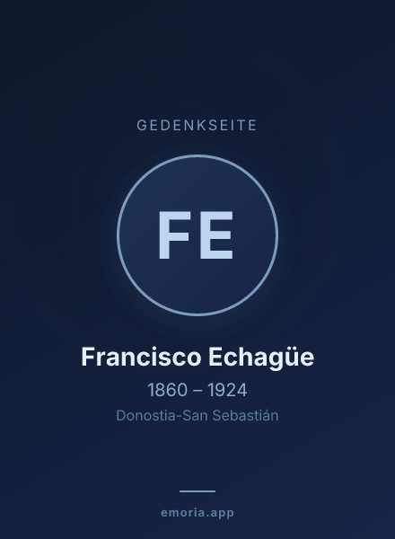 Gedenkportrait von Francisco Echagüe