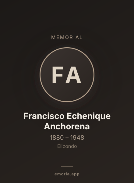 Memorial portrait of Francisco Echenique Anchorena