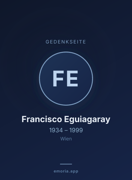 Gedenkportrait von Francisco Eguiagaray