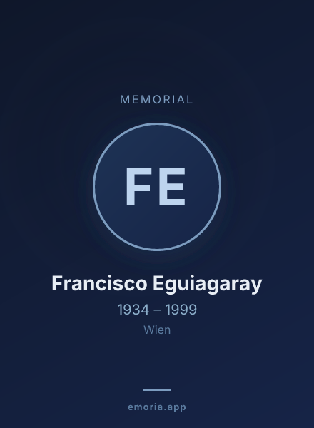 Memorial portrait of Francisco Eguiagaray