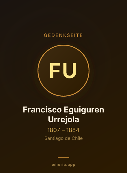 Gedenkportrait von Francisco Eguiguren Urrejola