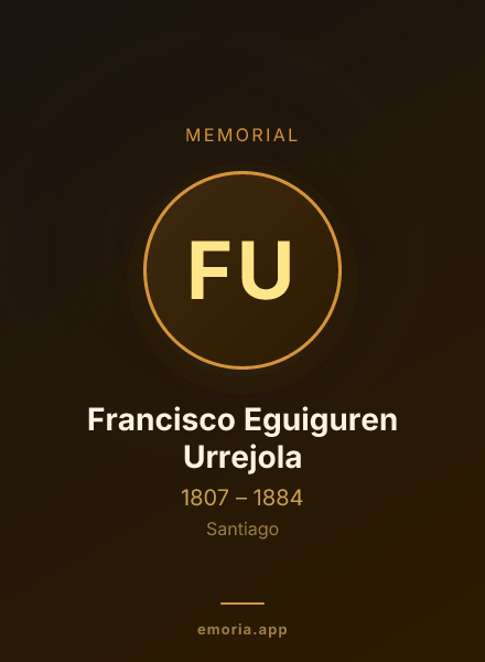 Memorial portrait of Francisco Eguiguren Urrejola