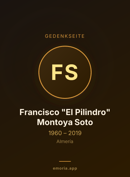Gedenkportrait von Francisco "El Pilindro" Montoya Soto