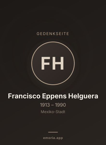 Gedenkportrait von Francisco Eppens Helguera