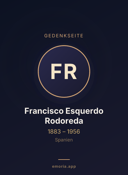 Gedenkportrait von Francisco Esquerdo Rodoreda